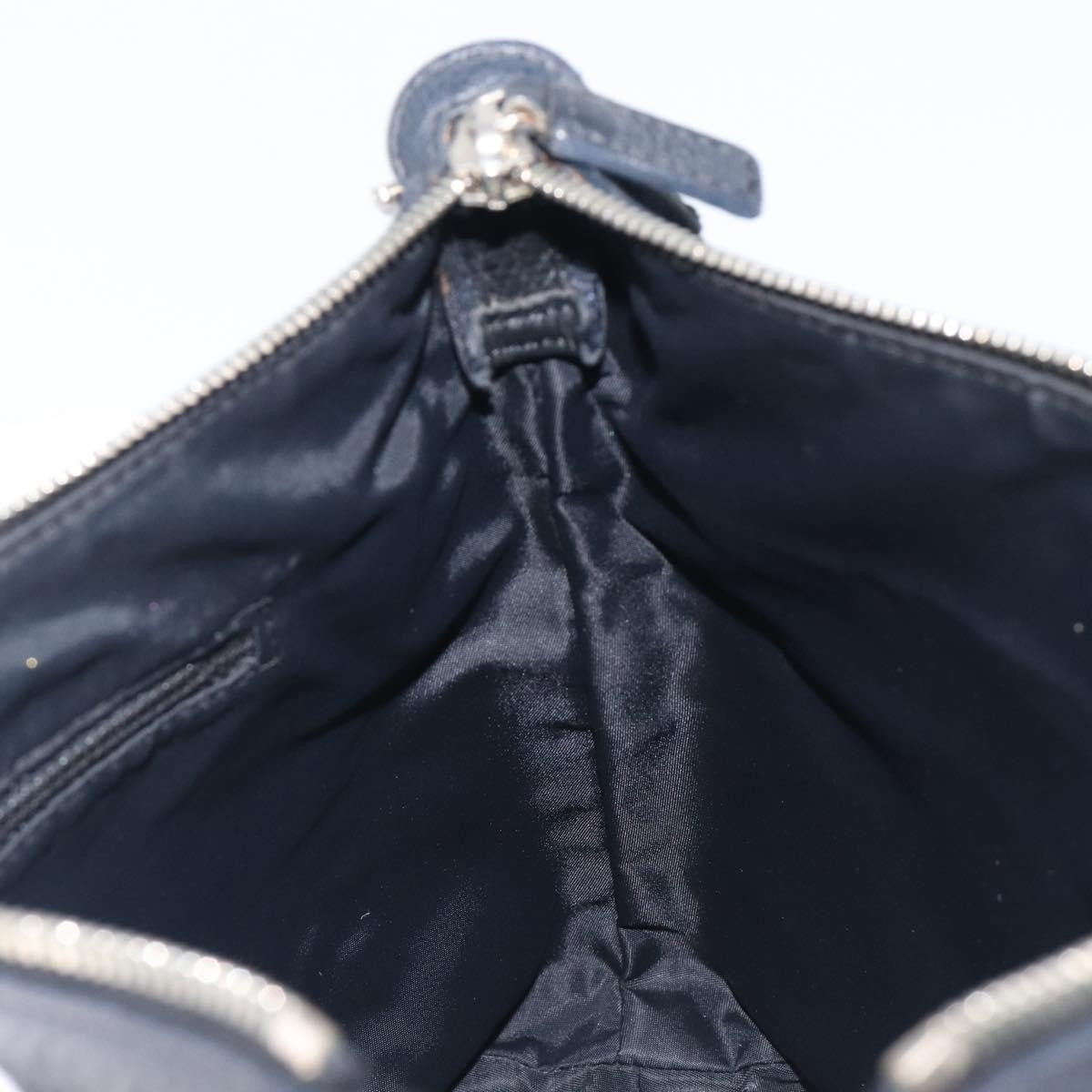 Christian Dior Vintage Street Chic Messenger Diorissimo Canvas and Leather, Black, Canvas, Handbag