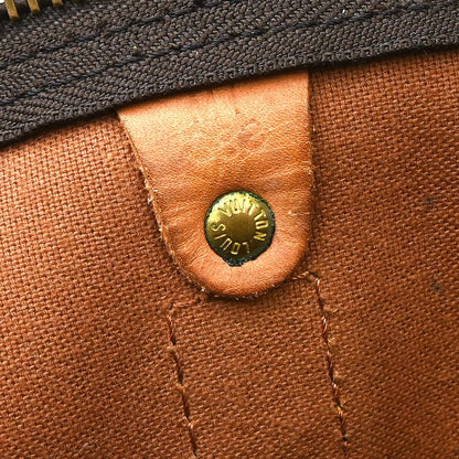 Louis Vuitton Keepall Monogram, Brown, Canvas, Travel Bag