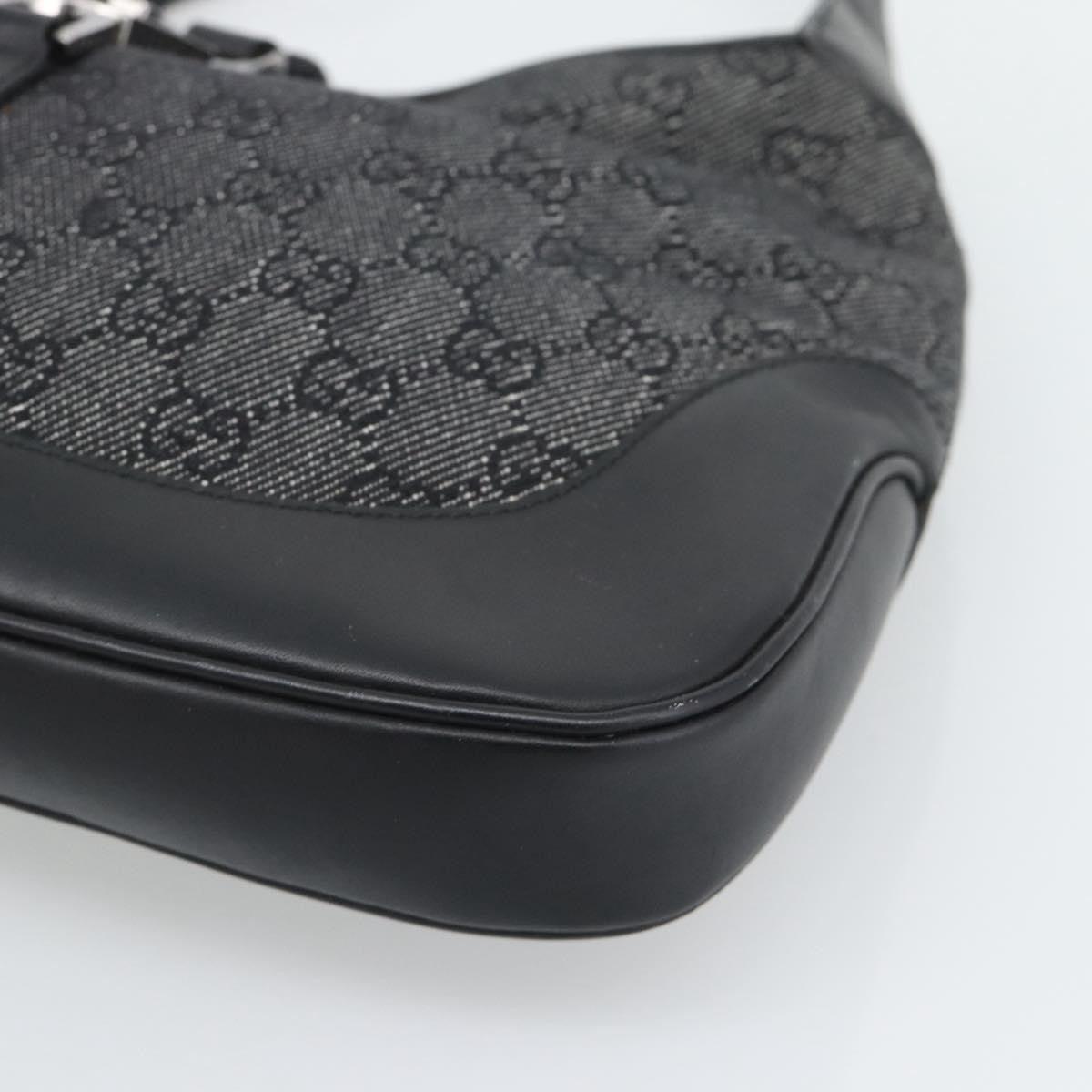 Gucci Jackie GG Canvas and Leather, Black, Canvas, Tote Bag