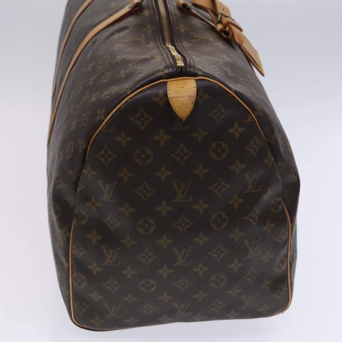 Louis Vuitton Keepall 60, Brown, Canvas, travel