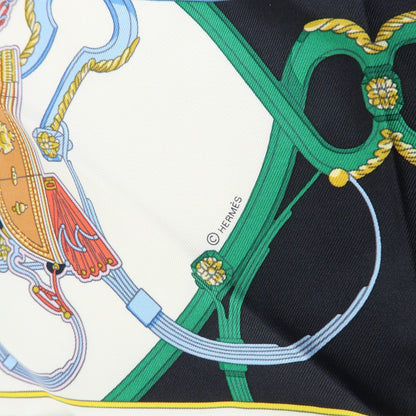 Hermes Carré 42 Silk, Blue, Silk, Scarf