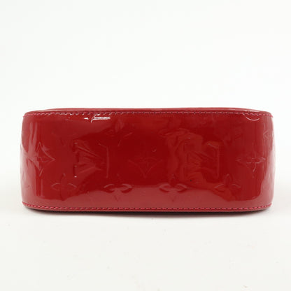 Louis Vuitton Bellflower Monogram Vernis, Red, Patent Leather, Handbag