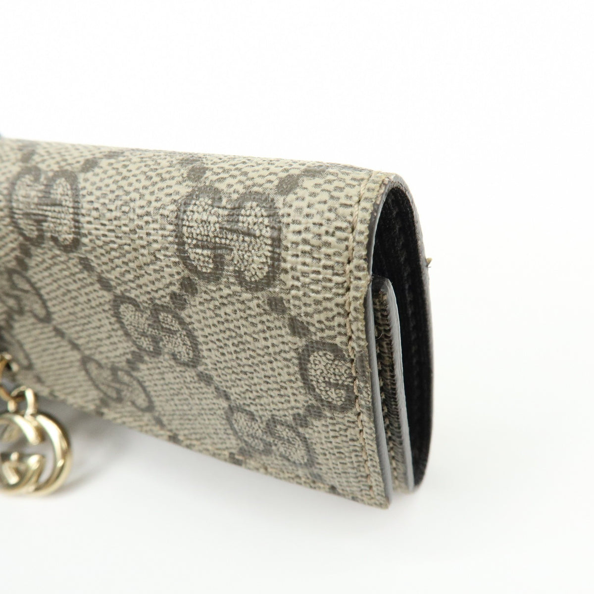 Gucci Interlocking G French GG Coated Canvas, Beige, Canvas, Wallet