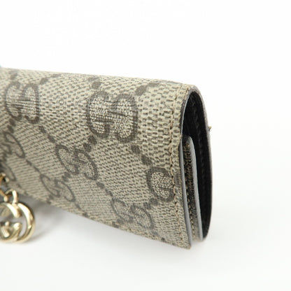 Gucci Interlocking G French GG Coated Canvas, Beige, Canvas, Wallet