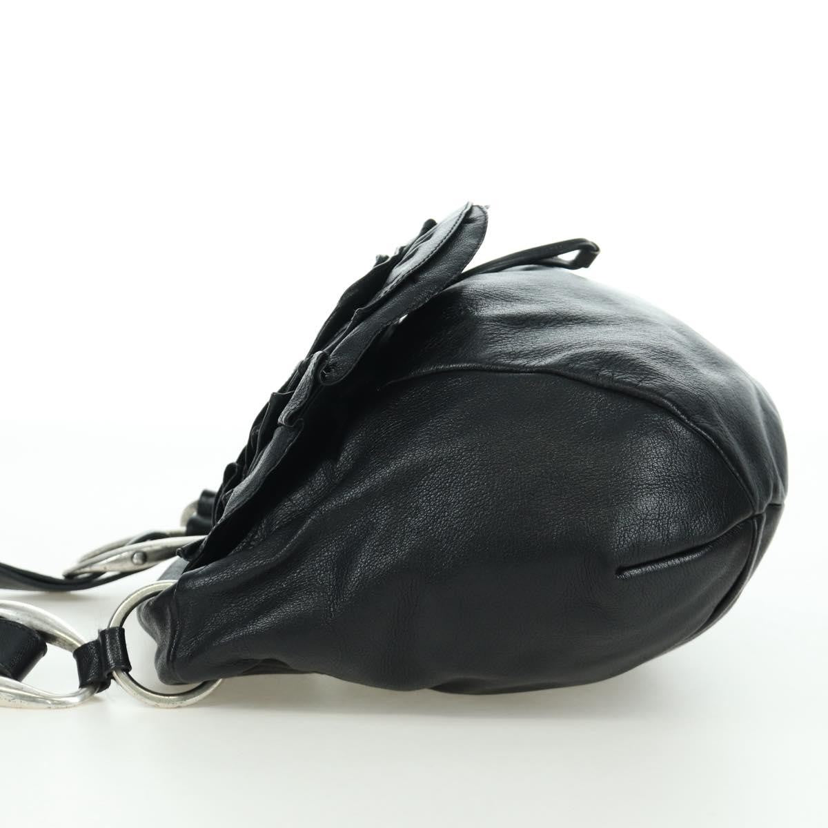 Saint Laurent Vintage Shoulder bag Leather, Black, Leather, Shoulder Bag