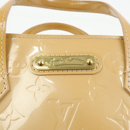 Louis Vuitton Wilshire Monogram Vernis, Beige, Patent Leather, Handbag