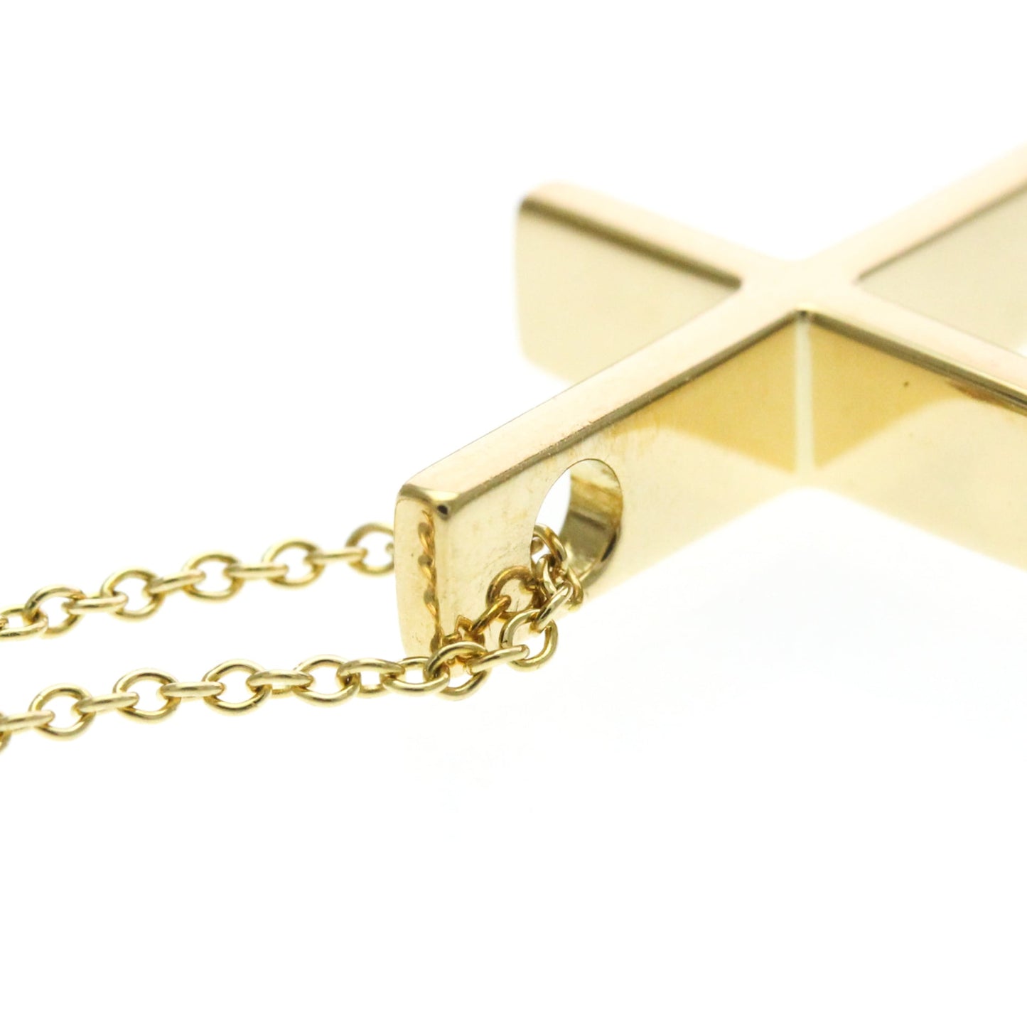 Tiffany & Co. Cross Pendant 18K Yellow Gold, Gold, Yellow Gold, Necklace