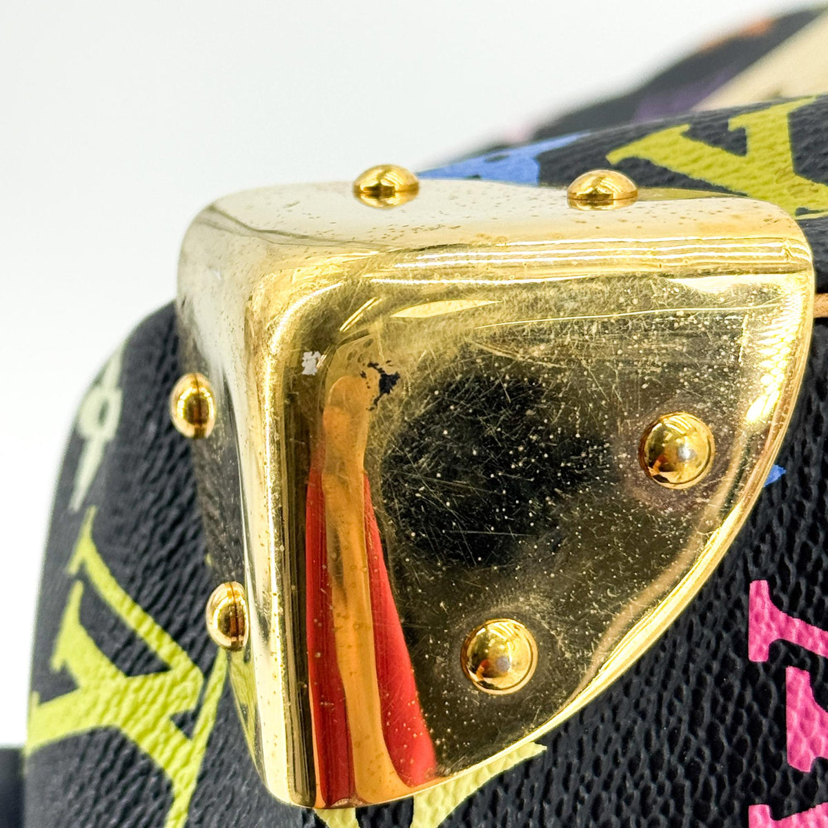 Louis Vuitton Speedy Monogram Multicolor, Black, Canvas, Handbag