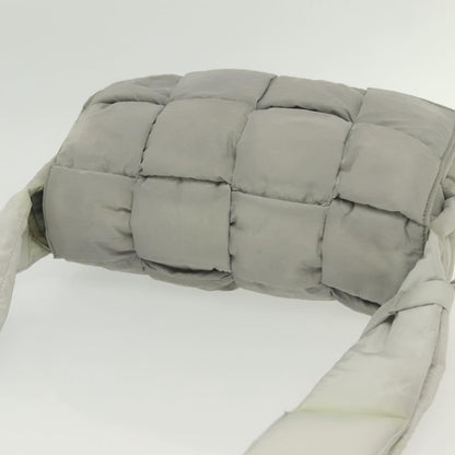 Bottega Veneta Cassette, GRAY, NYLON, shoulder