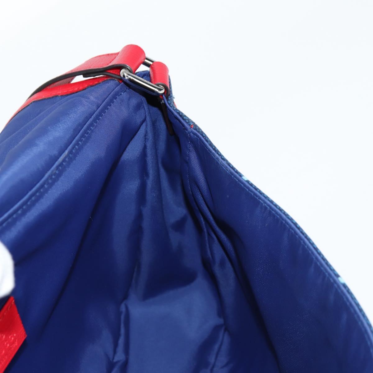 Gucci, Blue, Canvas, shoulder