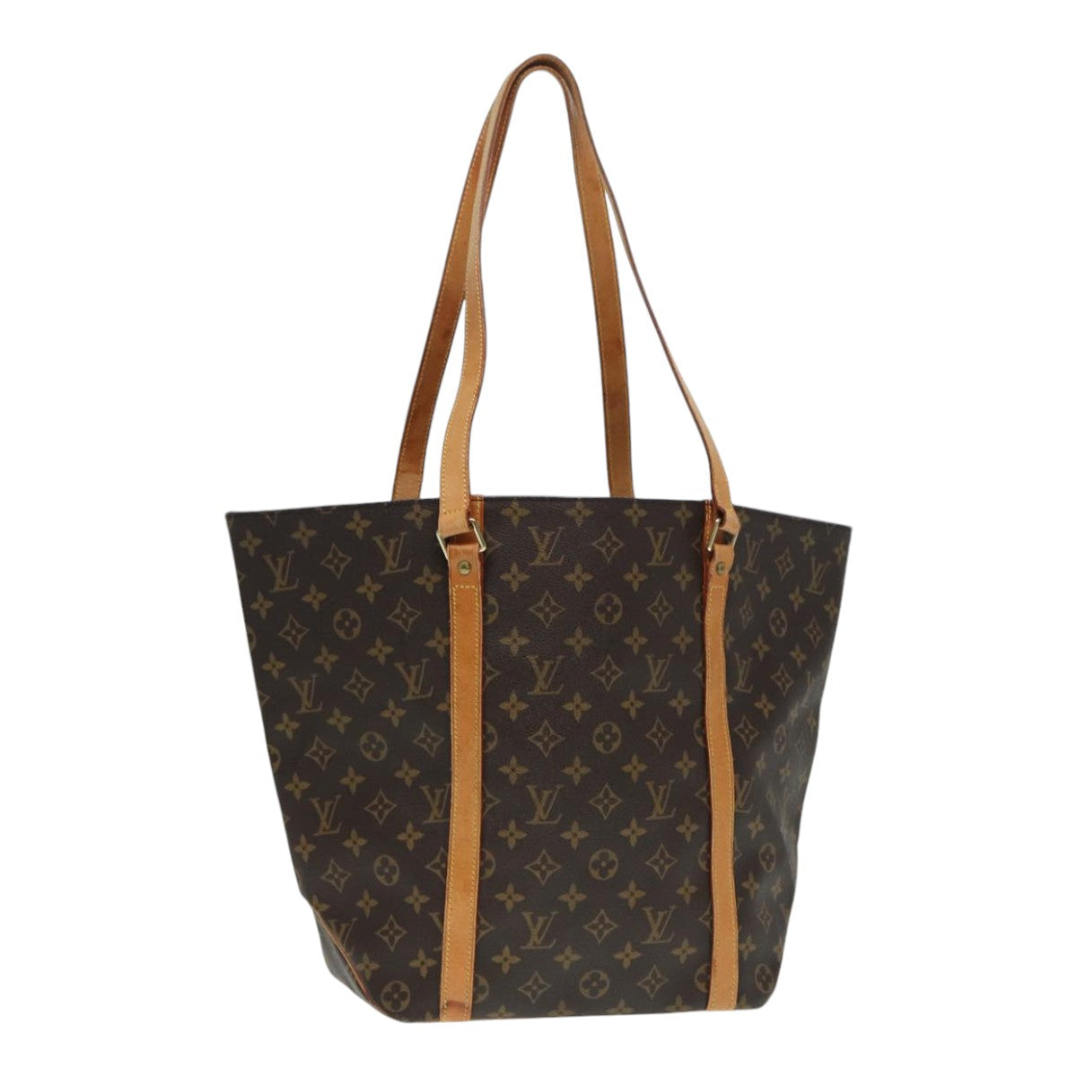 Louis Vuitton Shopping, Brown, Canvas, tote