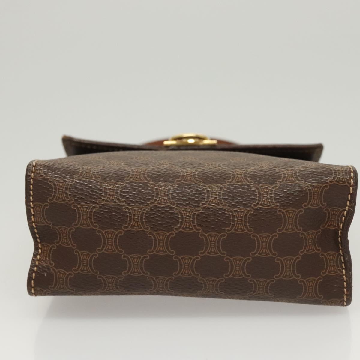 Céline Macadam, Brown, Canvas, handbag