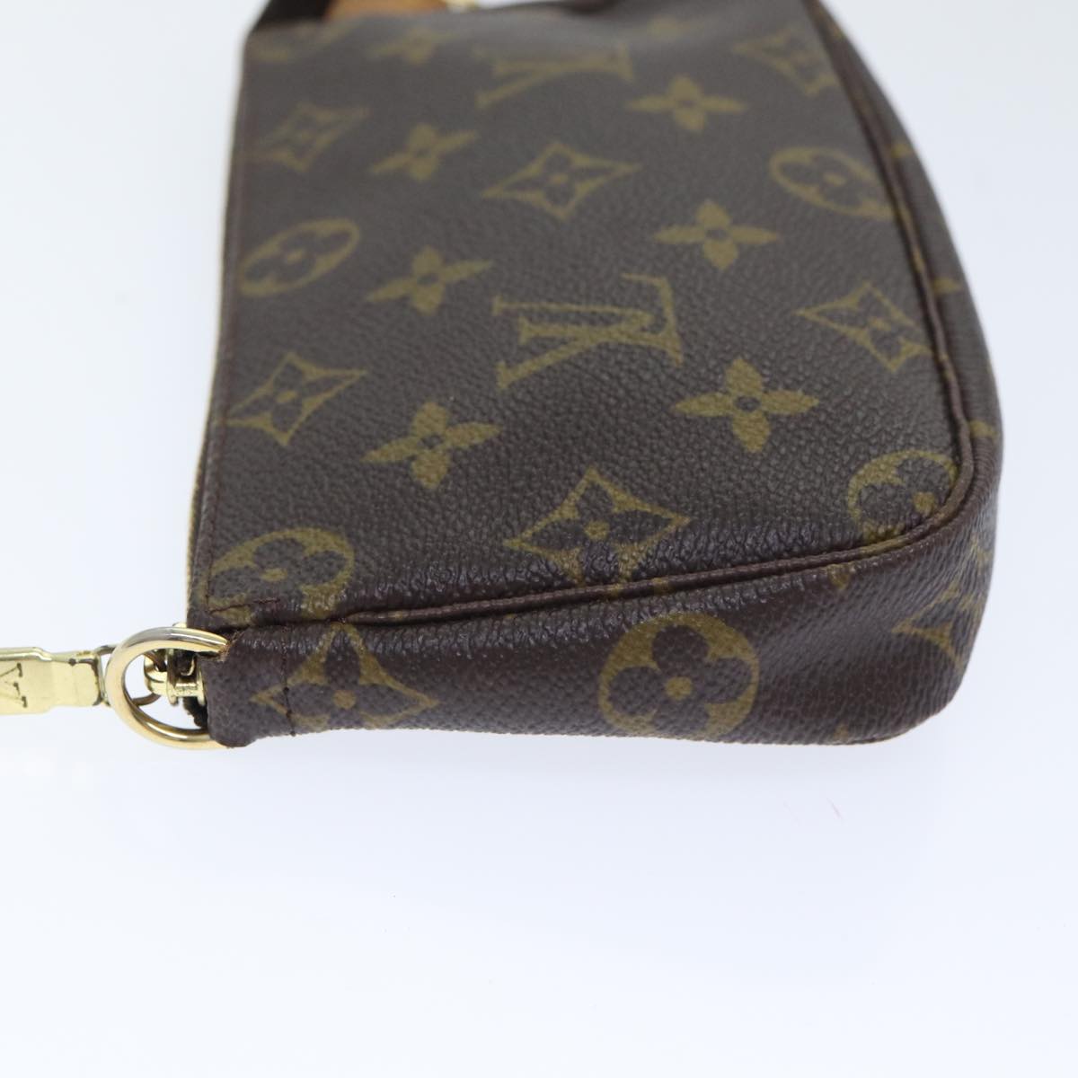 Louis Vuitton Pochette Accessoire, Brown, Canvas, clutch