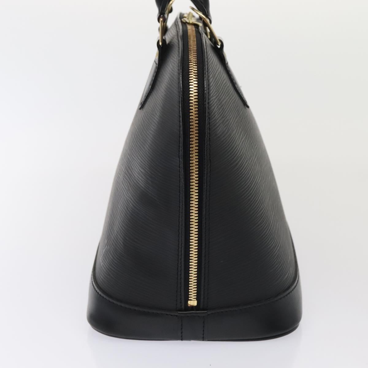 Louis Vuitton Alma, Black, Leather, handbag