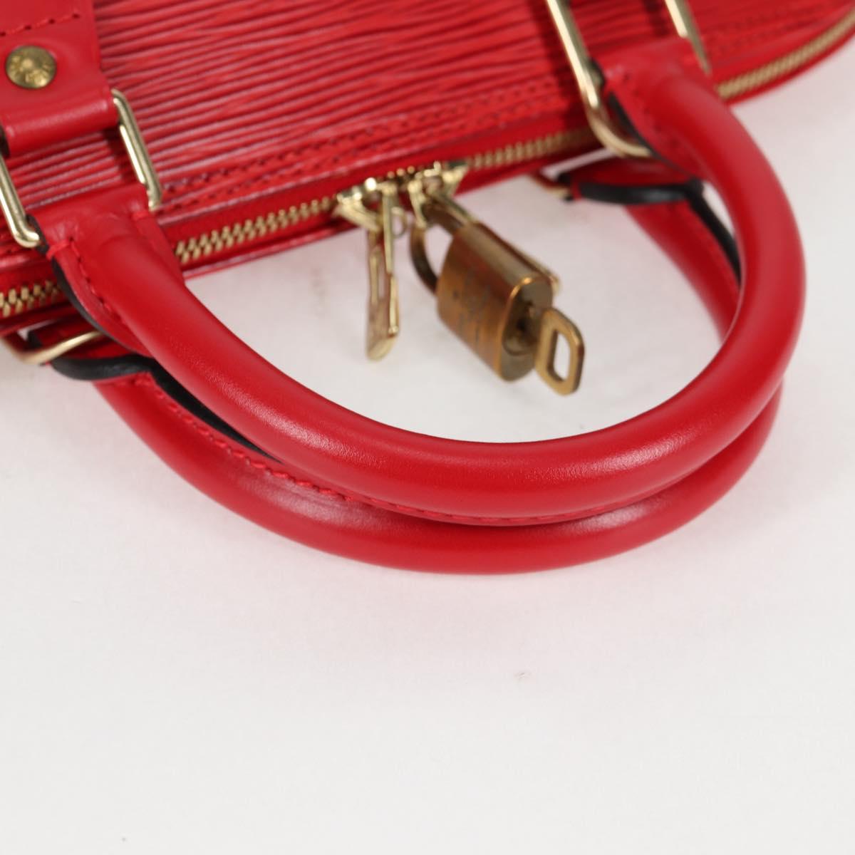 Louis Vuitton Alma, Red, Leather, handbag
