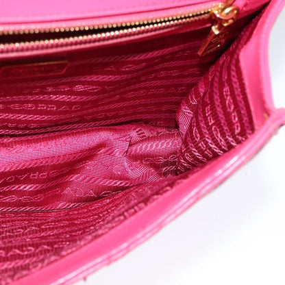 Prada Turnlock, Pink, Leather, shoulder