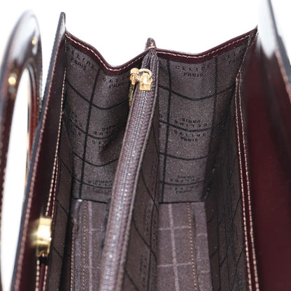 Céline Logo du cercle, Brown, Leather, handbag