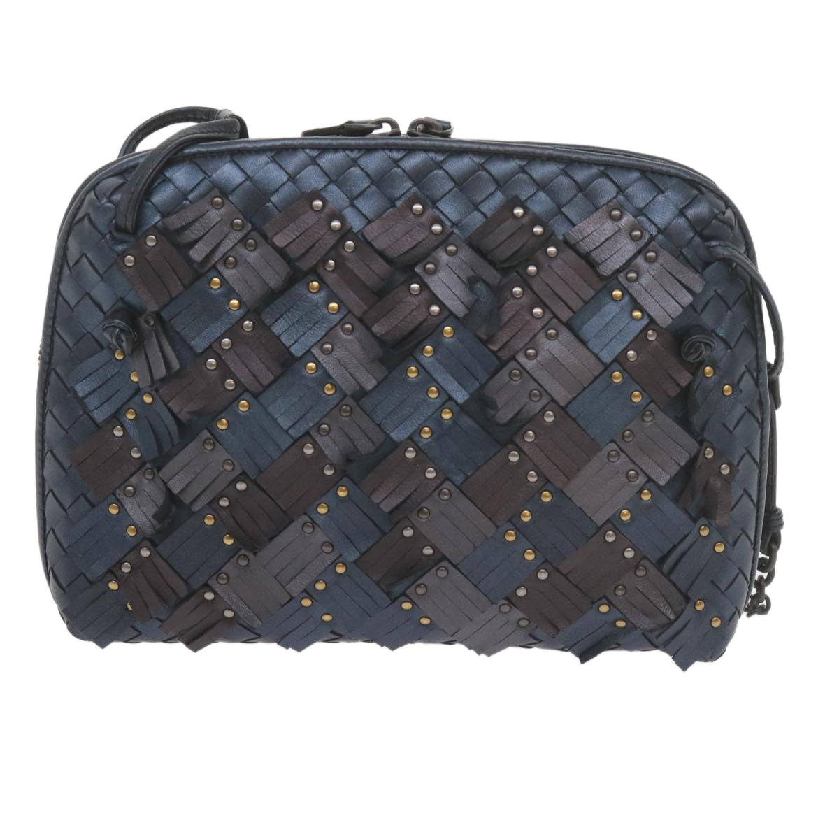 Bottega Veneta Intrecciato, Black, Leather, shoulder