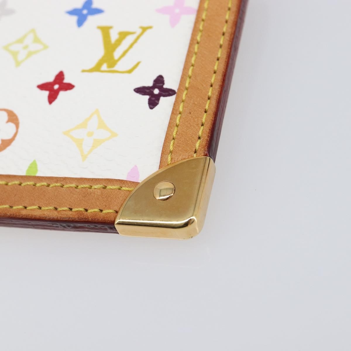 Louis Vuitton Pochette Clés Monogram Canvas, White, Canvas, Wallet