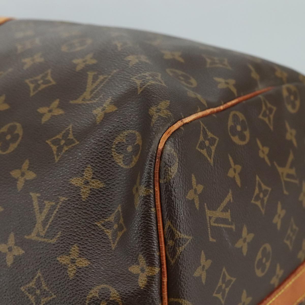 Louis Vuitton Keepall Bag Monogram Canvas, BROWN, CANVAS, Travel bag