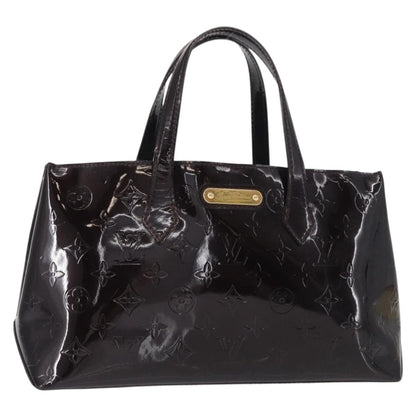 Louis Vuitton Wilshire Monogram Vernis, Burgundy, Patent Leather, Handbag