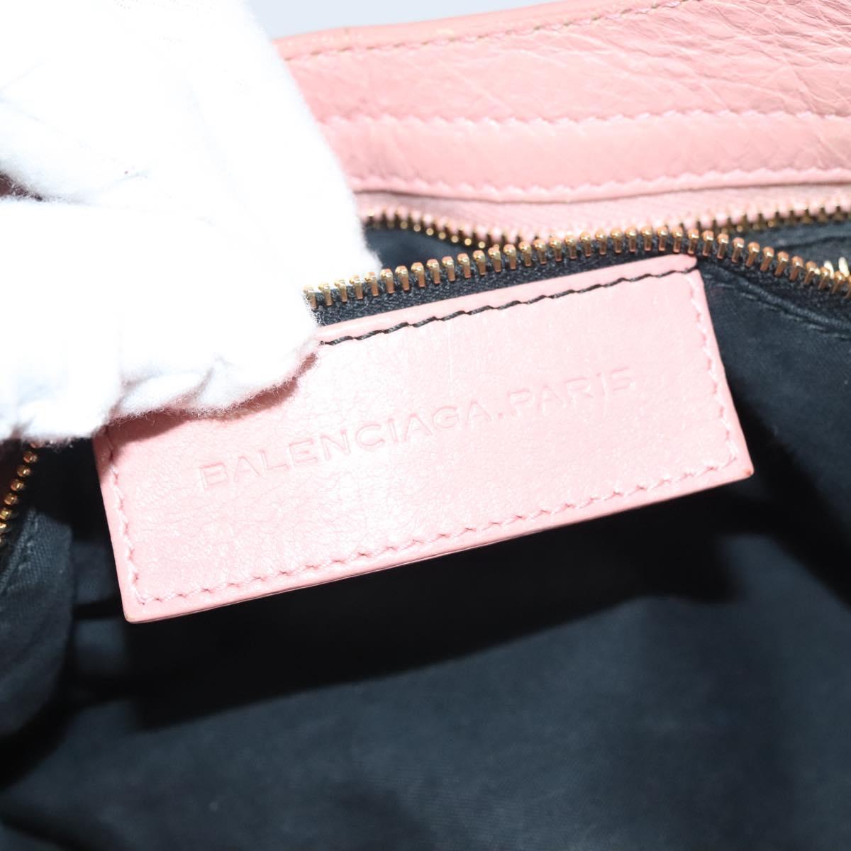 Balenciaga City, Pink, Leather, handbag