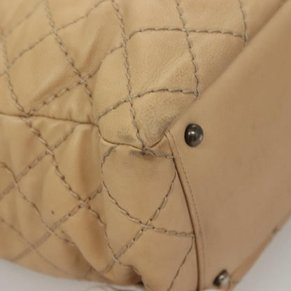 Chanel Wild stitch, Beige, Leather, shoulder