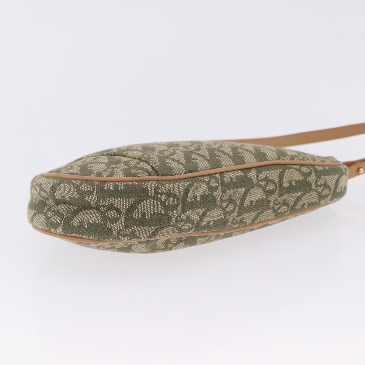 Christian Dior Saddle Canvas, Khaki, Canvas, Handbag