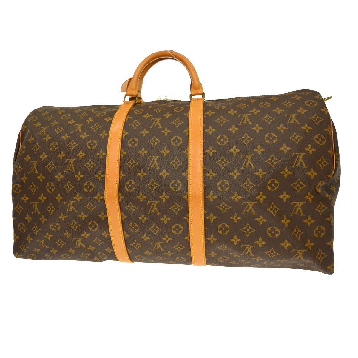 Louis Vuitton Keepall Monogram, Brown, Canvas, Travel Bag