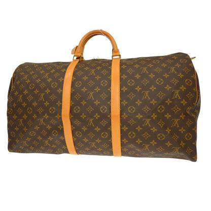 Louis Vuitton Keepall Monogram, Brown, Canvas, Travel Bag