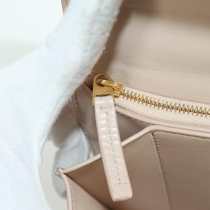 Bottega Veneta BV Classic Textured Calfskin, Beige, Leather, Handbag