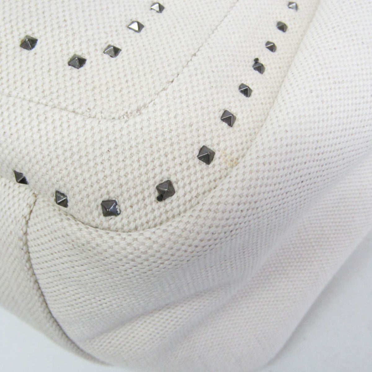Valentino Garavani Atelier 01 Studded Canvas, Red, Canvas, Tote Bag