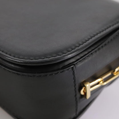 Valentino Garavani, Black, Leather, shoulder