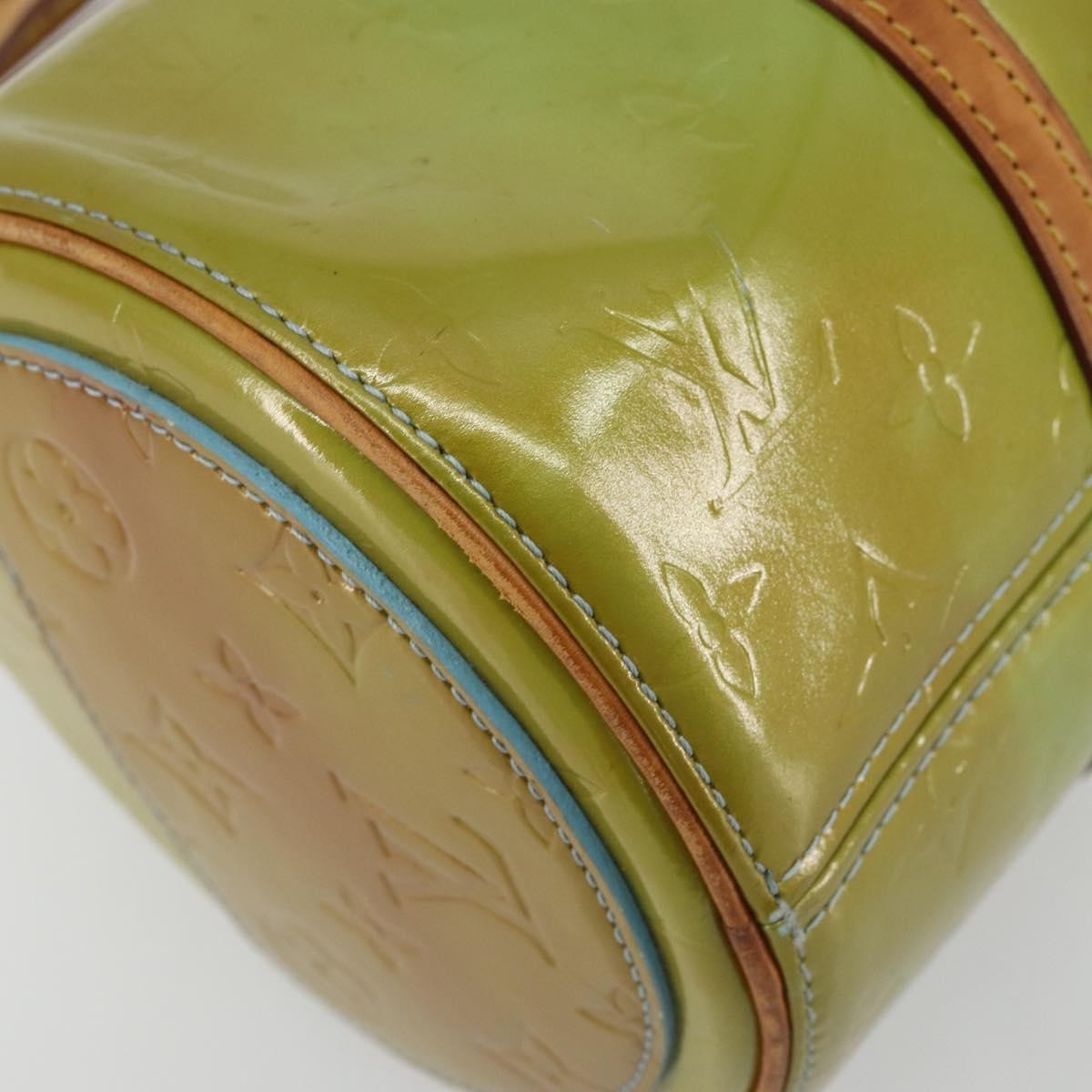 Louis Vuitton Bedford Monogram Vernis, Green, Patent Leather, Handbag