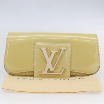 Louis Vuitton Sobe Clutch Patent, Beige, Patent Leather, Clutch