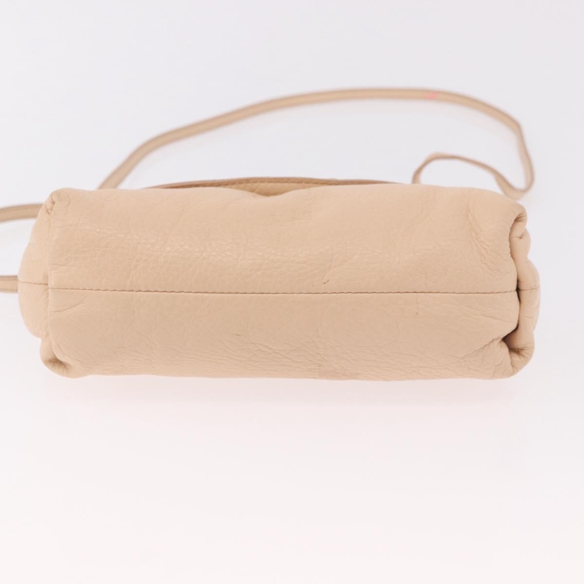 Chloe Lily Leather, Beige, Leather, Shoulder Bag
