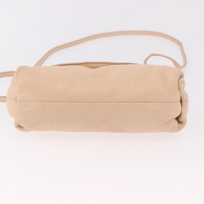 Chloe Lily Leather, Beige, Leather, Shoulder Bag