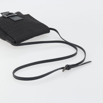 Fendi Zucchino Canvas, Black, Canvas, Handbag