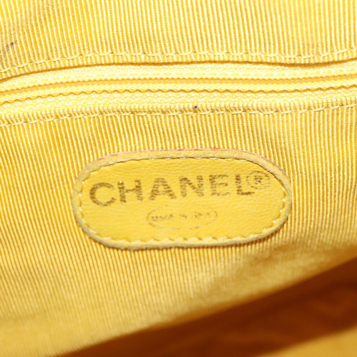 Chanel, Yellow, Leather, handbag