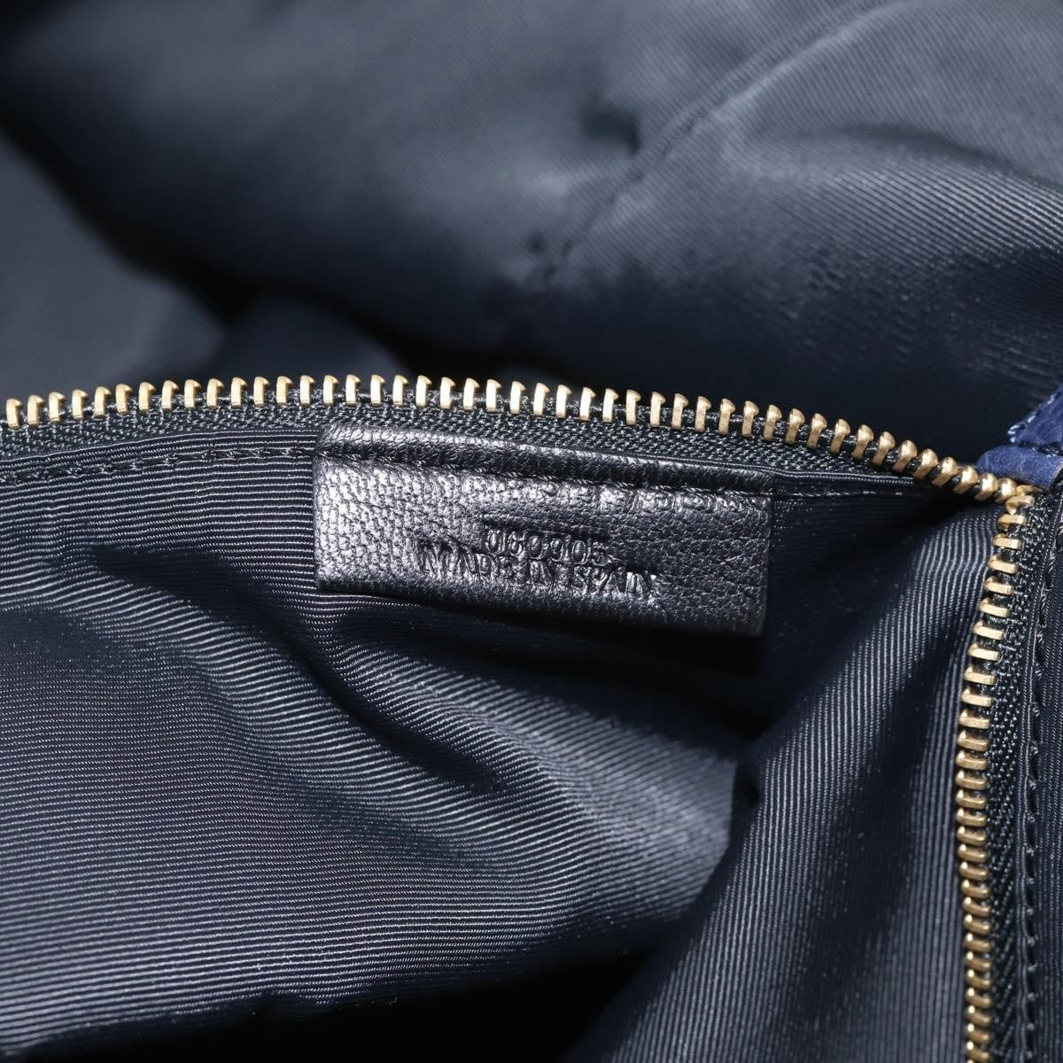 Loewe Calle Hobo Leather, Navy, Leather, Shoulder Bag