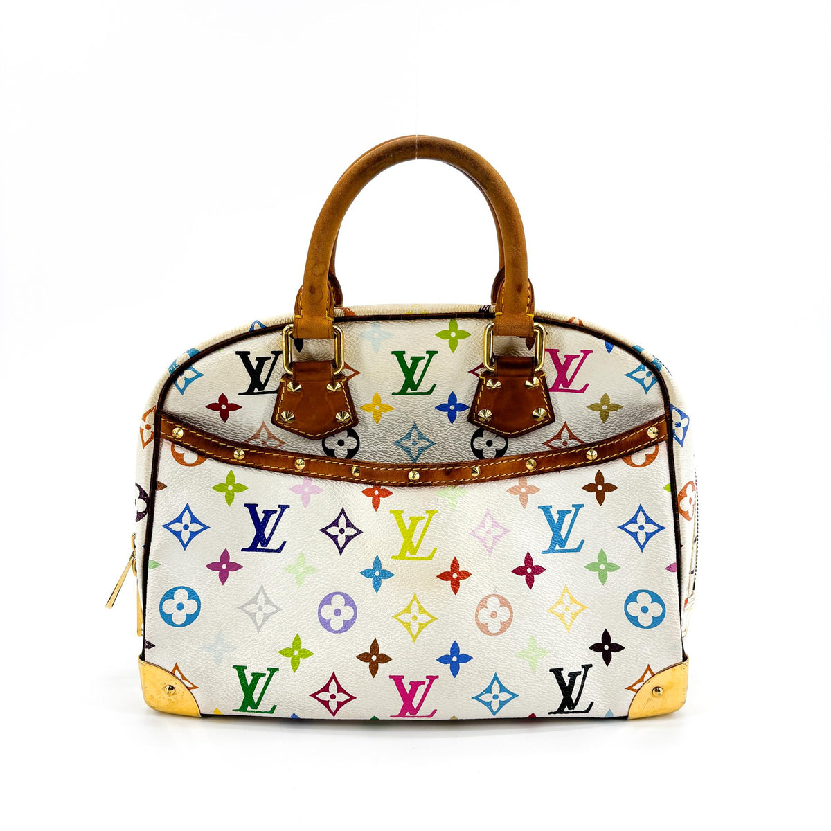 Louis Vuitton Trouville Monogram Multicolor, White, Canvas, Handbag
