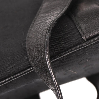 Bvlgari Logomania Canvas, Black, Canvas, Handbag
