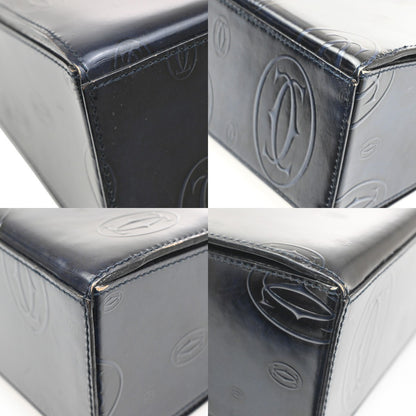 Cartier Happy Birthday Patent Leather, Navy, Patent Leather, Handbag