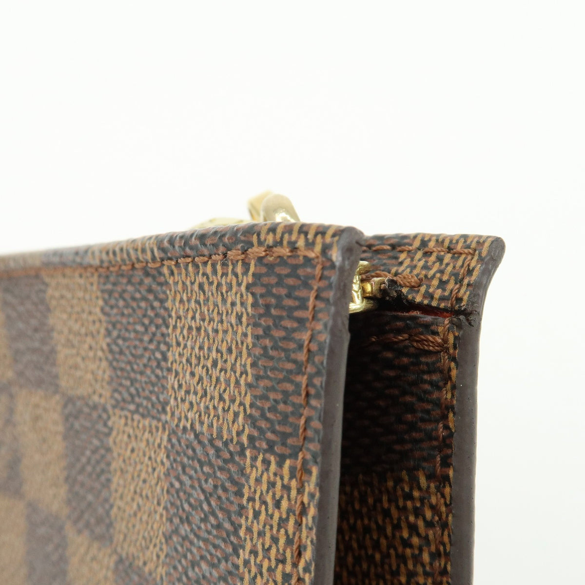 Louis Vuitton Marais Bucket Zip Damier, Brown, Canvas, Clutch