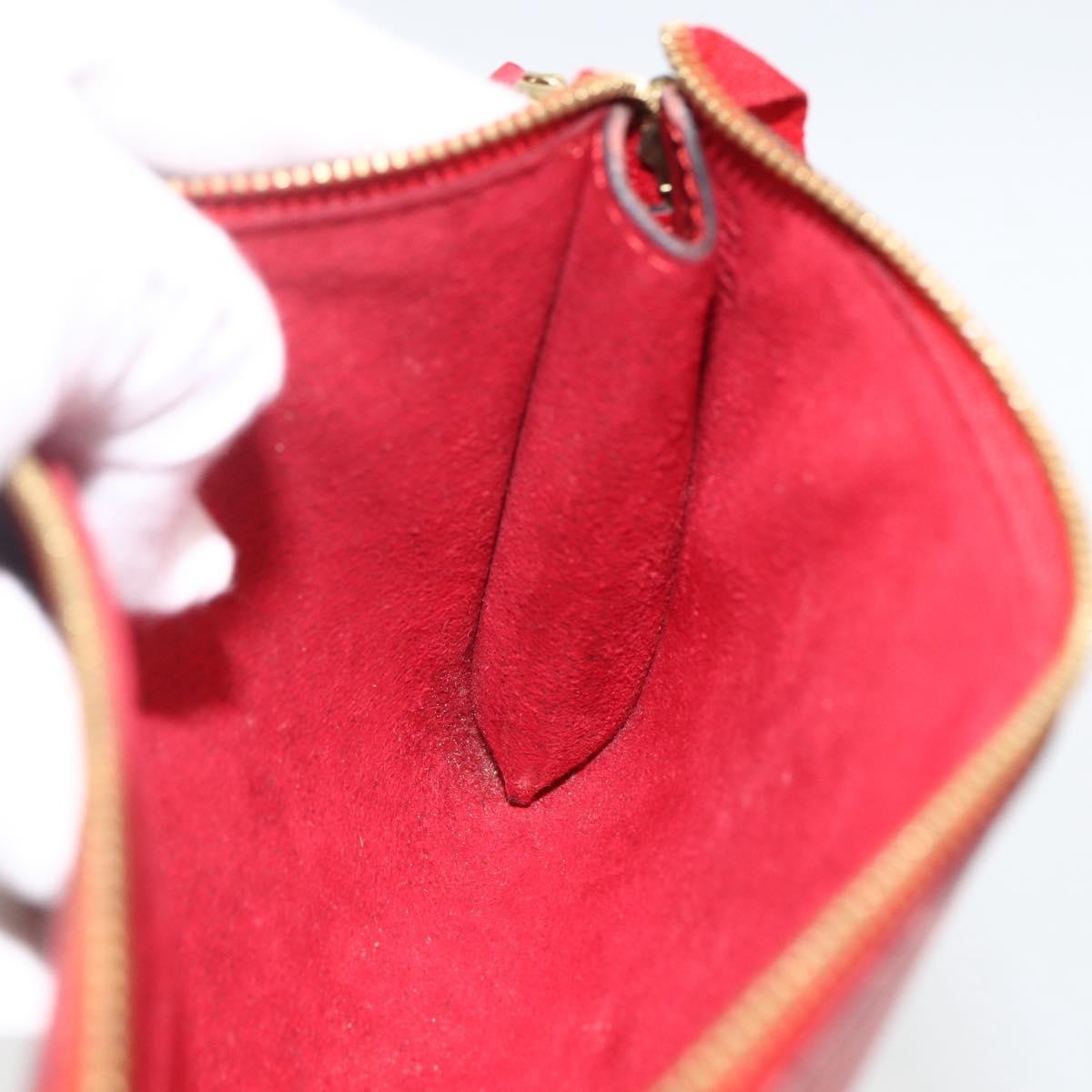 Louis Vuitton Pochette Accessoires Epi Leather, Red, Leather, Clutch
