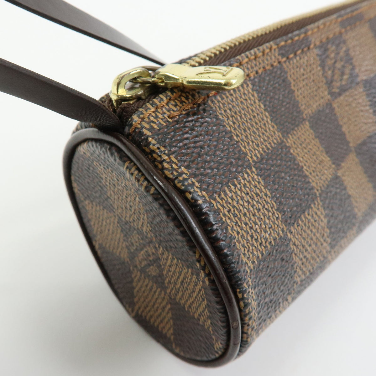Louis Vuitton Papillon Pochette Damier, Brown, Canvas, Clutch