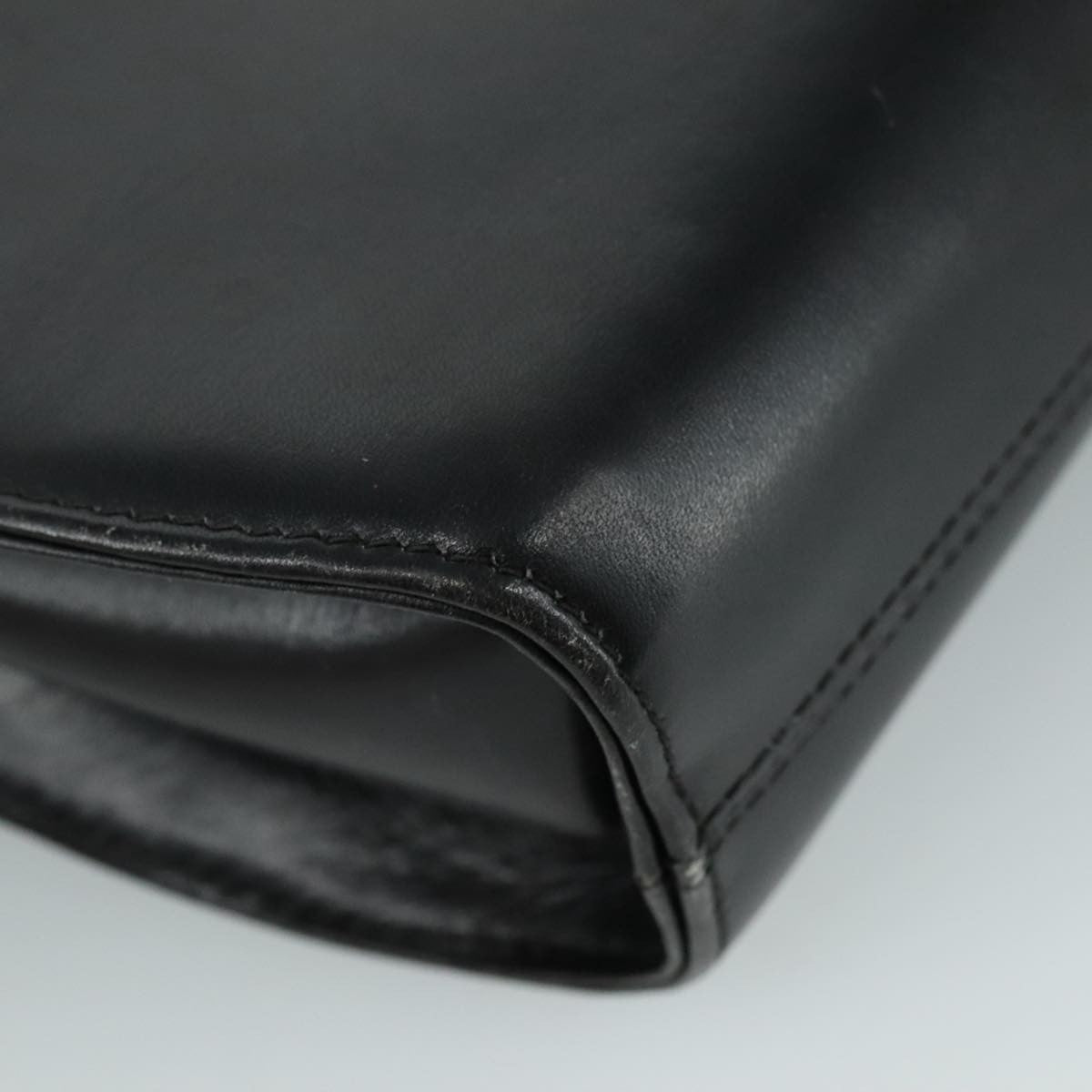 Salvatore Ferragamo Gancini Flap Leather, Black, Leather, Shoulder Bag