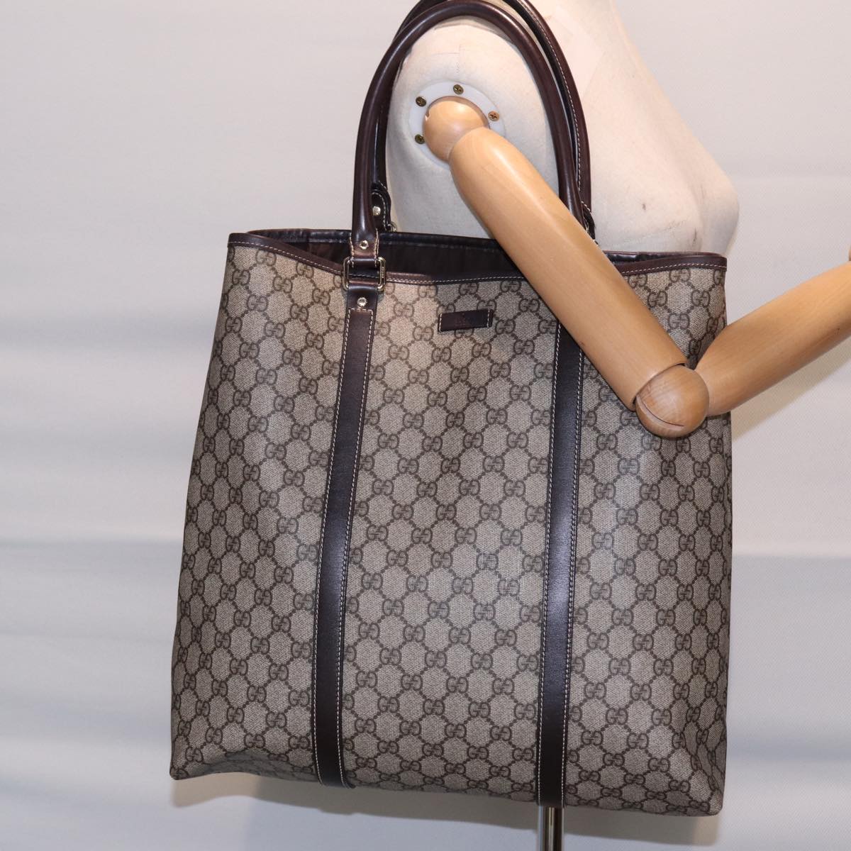 Gucci GG canvas, Beige, Canvas, tote