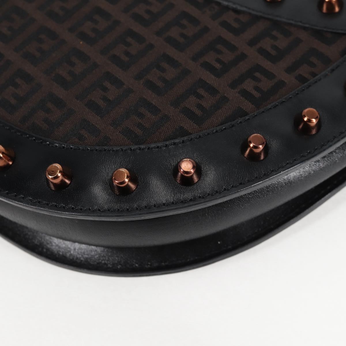 Fendi, Black, Canvas, shoulder