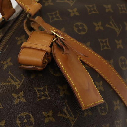 Louis Vuitton Keepall 60, Brown, Canvas, travel